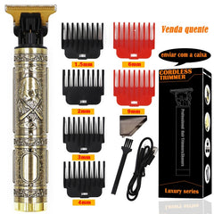 USB Vintage Electric Hair Trimmer - Retro Style Grooming Tool with Modern Convenience