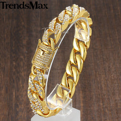 Miami Gold Cuban Bracelet - Stylish and Iconic Cuban Link Design in Stunning Gold Finish