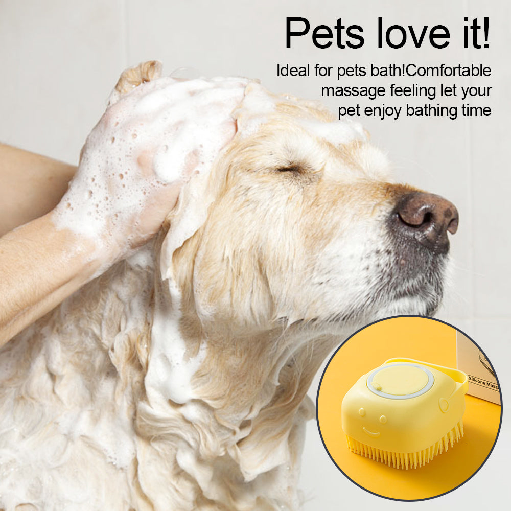 Soft Silicone Dog Brush - Gentle and Effective Pet Grooming Tool for a Healthy Coat